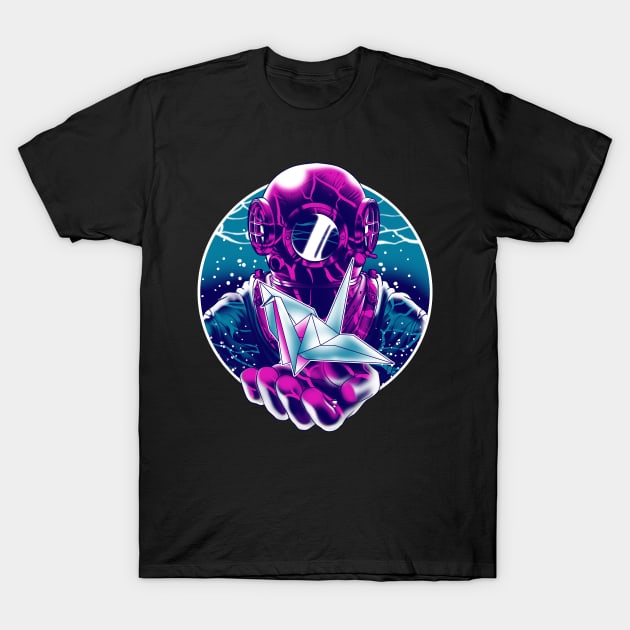 A Fold Under the Ocean (Version 2) T-Shirt by manoystee